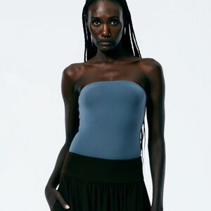 Tibi Nitro Jersey Strapless Bodysuit
